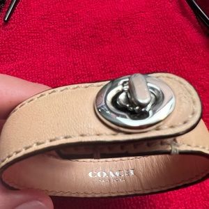 Coach leather bracelet
